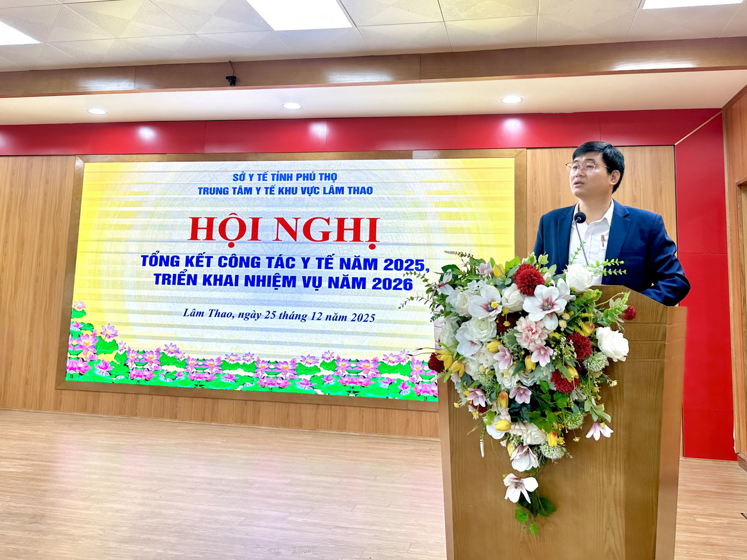 Đồng chí Nguyễn Long An - Bí thư Đảng ủy, Giám đốc Trung tâm Y tế khu vực Lâm Thao