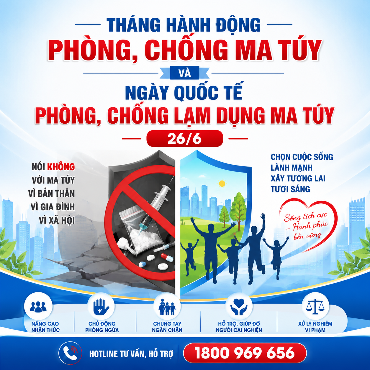 Tháng hành động phòng, chống ma túy và Ngày Quốc tế phòng, chống lạm dụng ma túy 26/6
