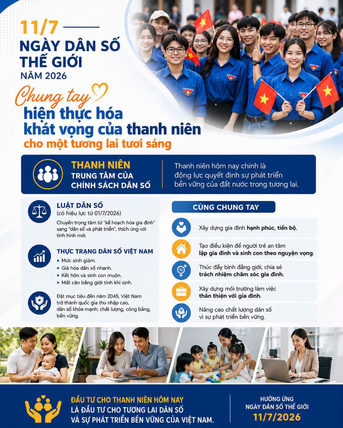 HƯỞNG ỨNG NGÀY DÂN SỐ THẾ GIỚI 11/7/2026