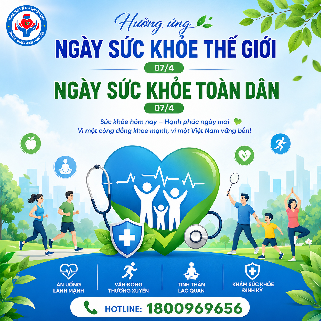 NGÀY SỨC KHỎE THẾ GIỚI – NGÀY SỨC KHỎE TOÀN DÂN 7/4